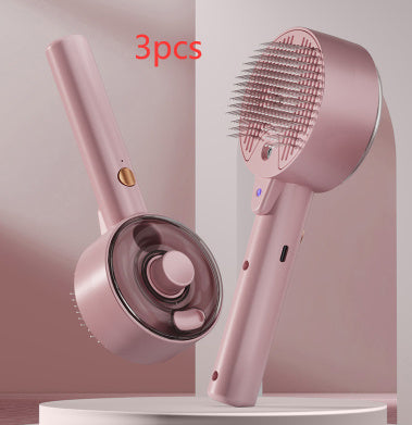 Animal Hair Remover Brush Dog And Cat Steam Brush Pet Self Cleaning Dog Brush Grooming Removes Cat Hairs Cat Dog Accessories Pet Products - WoofNes