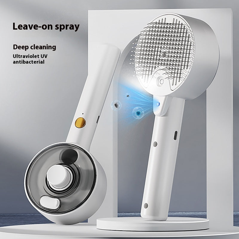 Animal Hair Remover Brush Dog And Cat Steam Brush Pet Self Cleaning Dog Brush Grooming Removes Cat Hairs Cat Dog Accessories Pet Products - WoofNes